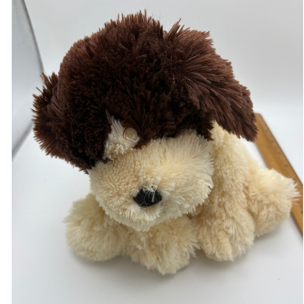Mary Meyer Plush Dog Stuffed Animal Brown Cream Soft Cuddle Toy Kids‎ 10"